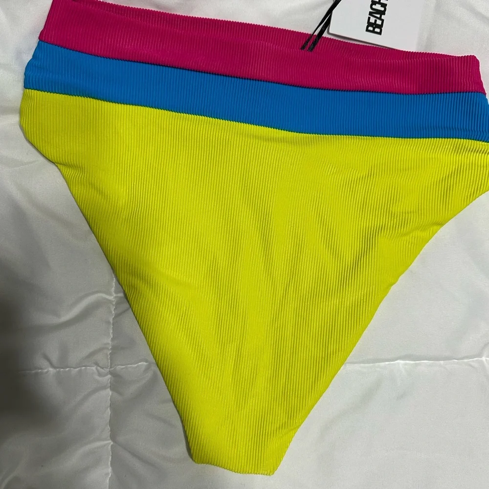 Beach Riot Colorful High-Waisted Bikini Bottom - Picture 6 of 8